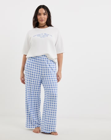 Pretty Secrets Raglan Sleeve Gingham Lounge Set