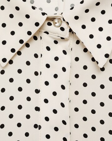 Mango Polka-Dot Dress with Belt