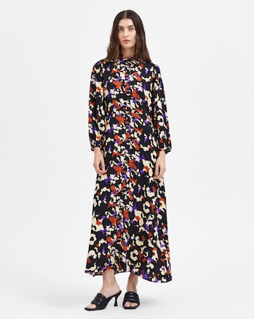 Selected Femme Printed Maxi Shirt Dress