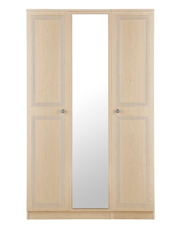 Richmond Ready Assembled 3 Door Mirrored Wardrobe