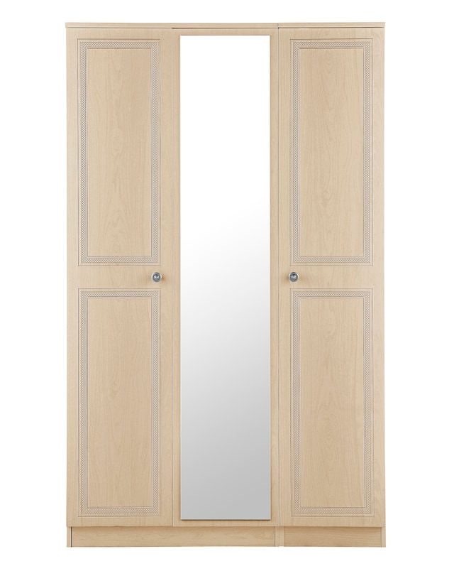 Richmond Ready Assembled 3 Door Mirrored Wardrobe