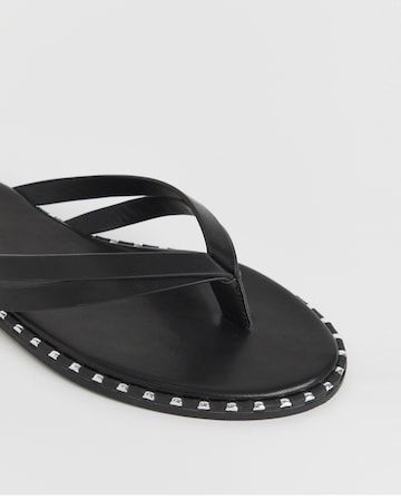 Simply Be Poppy Two Strap Toe Post Classic Flat Sandals Wide E Fit