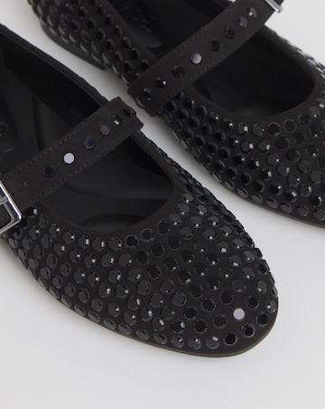 Addison Diamante Mary Jane Shoes - Extra Wide Fit (EEE)