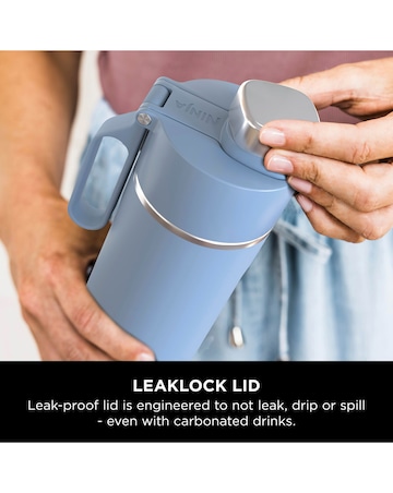 Ninja Thirsti Carbonated 20oz Bottle with Carbonation Lid in Blue