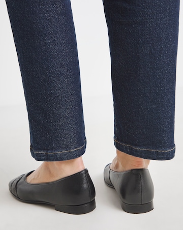 Heavenly Soles Genevieve Cut Out Detail Ballerinas - Wide Fit (E)