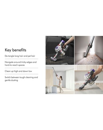 Dyson V8 Advanced Cordless Vacuum Cleaner, Silver/Nickel