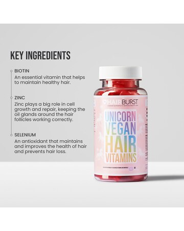 Hairburst Unicorn Vegan Hair Vitamins - 60 Pastilles