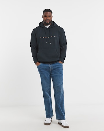 Jack & Jones Star Logo Hoodie - Navy