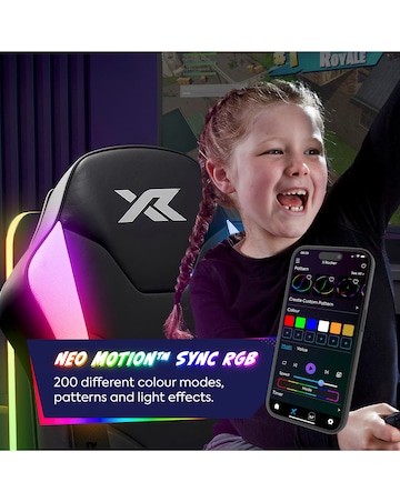 X Rocker Shadow RGB 2.0 Stereo Audio Gaming Floor Rocker