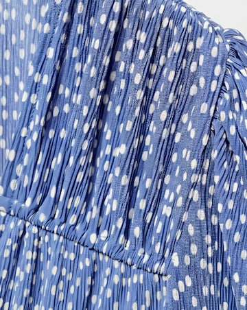 Mango Printed Bow Tie Dress