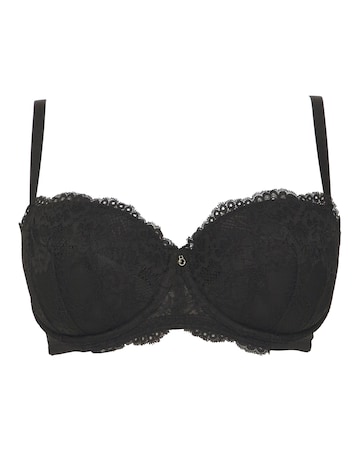 Ann Summers Sexy Lace Planet Balcony Bra Black