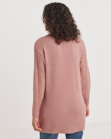 Cable Crew Neck Tunic