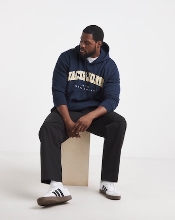 Jack & Jones Caleb Varsity Hoodie - Navy