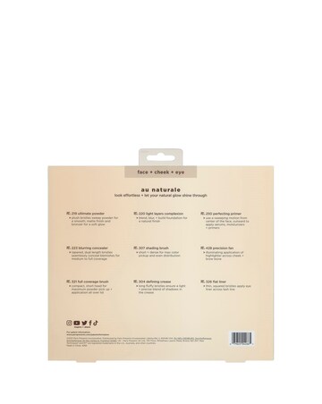 Real Techniques Au Natural Complete Brush Kit (Worth 75 GBP)