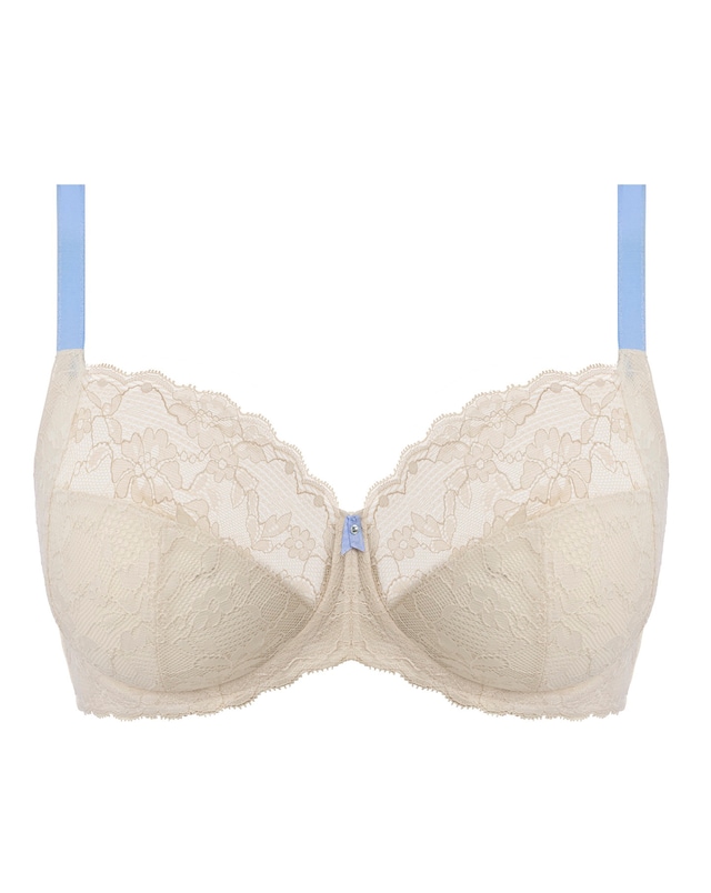 Freya Offbeat Balcony Wired Bra  Ivory/Blue