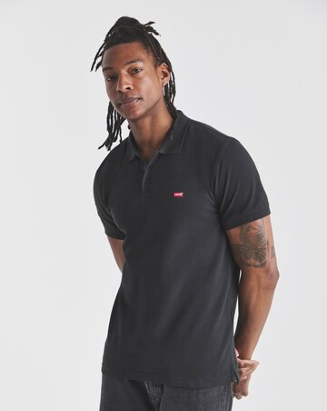 Levi's Short Sleeve Housemark Pique Polo - Black