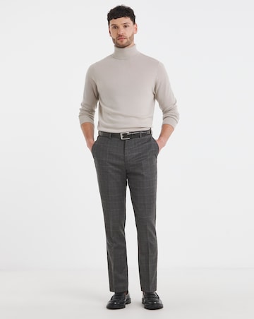 William Hunt Flannel Check Suit Trouser