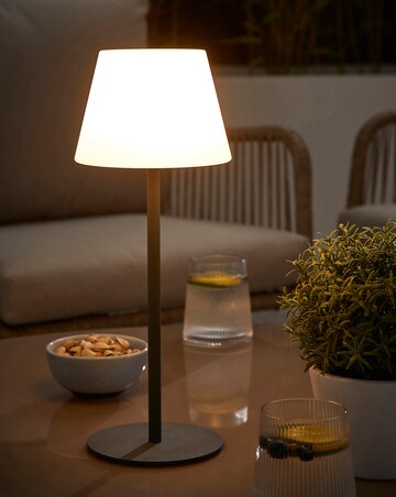 Indoor/Outdoor Dimming Rechargeable Lamp - Grey