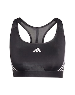 adidas Medium Support 3 Stripes Sports Bra
