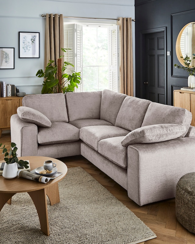 Hunter Chenille Left Hand Corner Sofa
