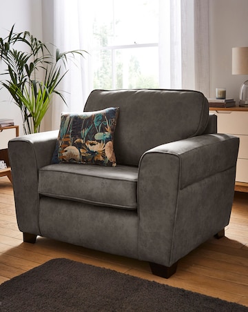 Lennox Faux Leather Snuggle Chair