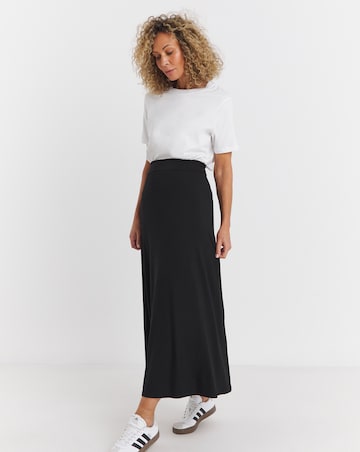 Stretch Jersey Maxi Skirt