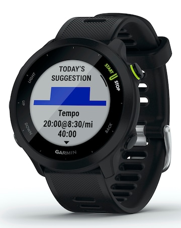 Garmin Forerunner 55 GPS Running Smart Watch - Black