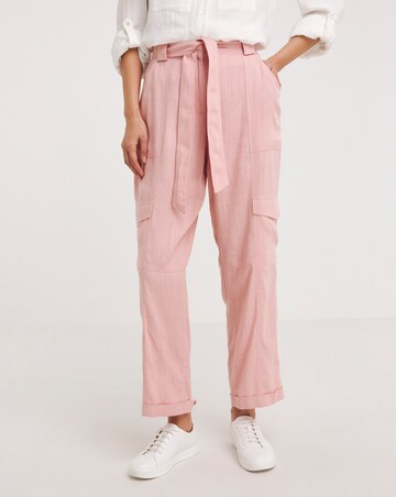 Julipa Linen Mix Cargo Trousers