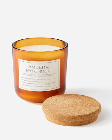 Apothecary Amber & Patchouli Medium Glass Candle