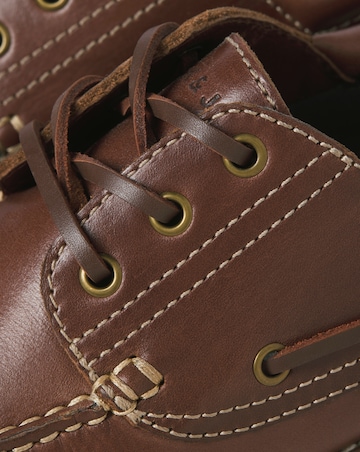 Jack & Jones Brooklyn Leather Boat Shoe - Tan