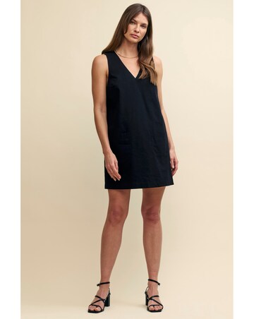 Nobody's Child Piper Pinny Linen Mini Dress