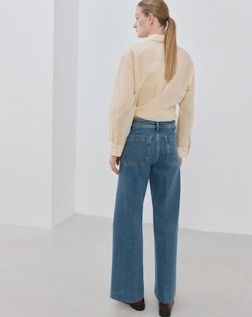 Mango Jessie Wide Leg Jeans With Pockets