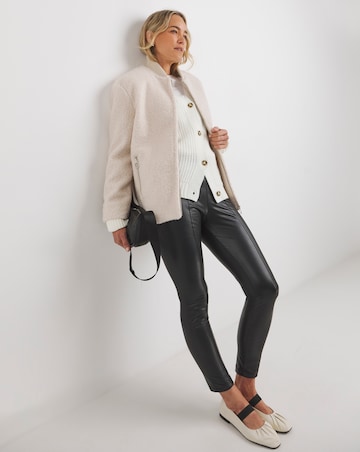 PU Leather Look Legging with Stretch