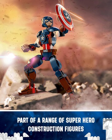 LEGO Marvel Captain America Construction Figure Set 76258