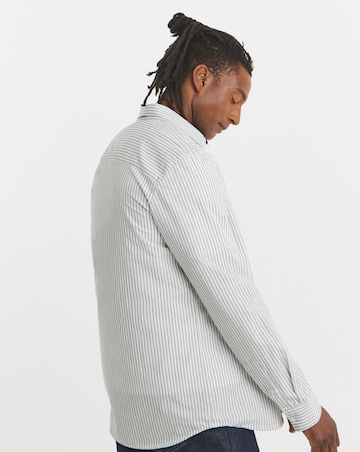 Long Sleeve Poplin Stripe Shirt Long