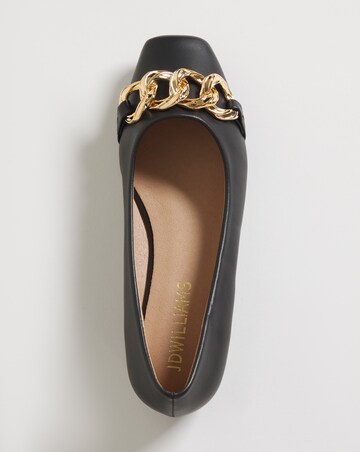 Square Toe Trim Ballerina E Fit