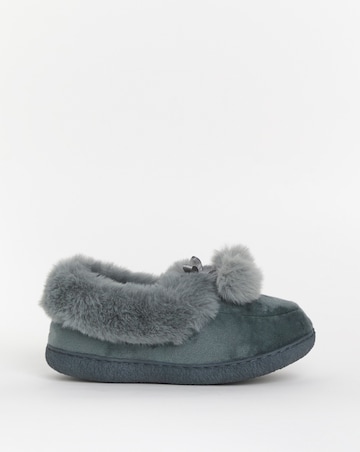 Cushion Walk Faux Fur Slippers EEE Fit