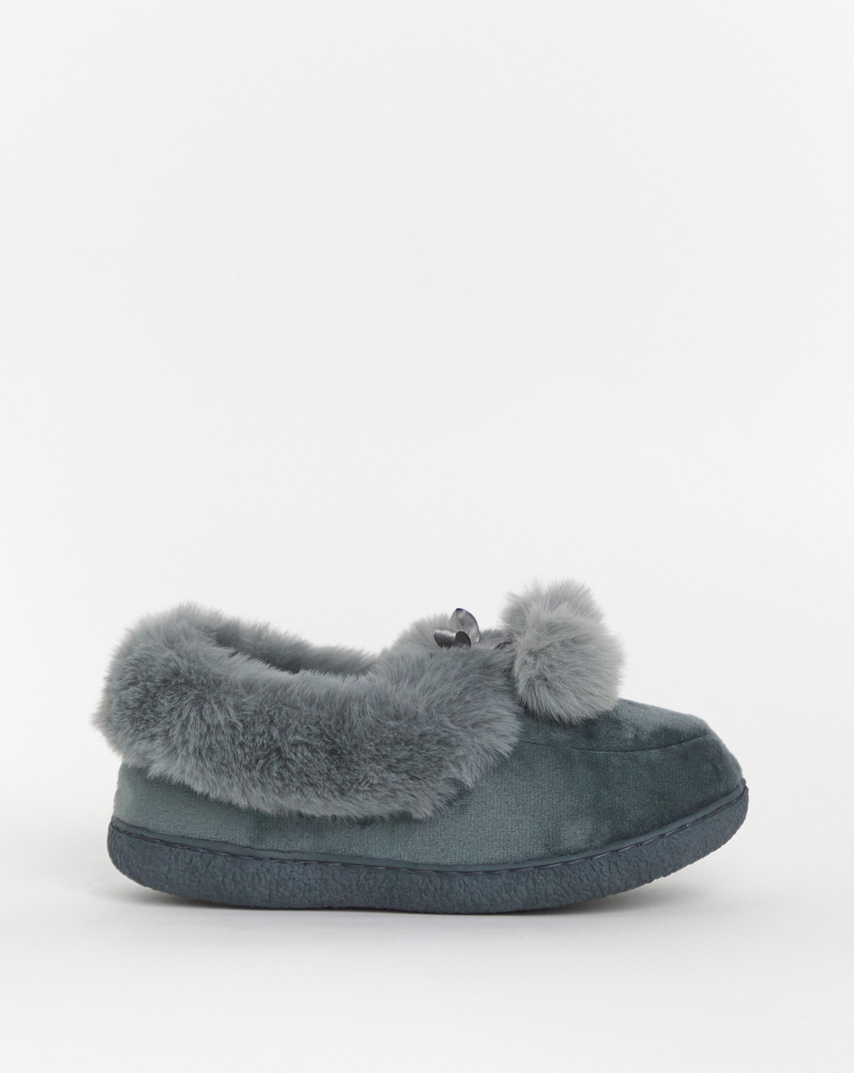 Cushion Walk Faux Fur Slippers EEE Fit