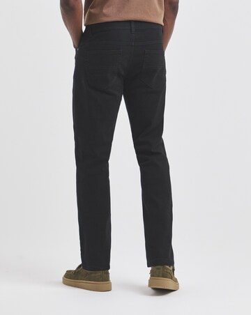 Union Black Straight Stretch Gabardine Jeans