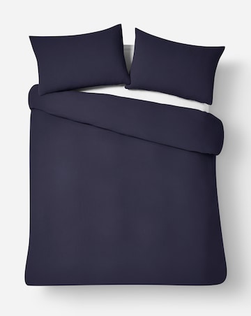 Cotton Crinkle Muslin Duvet Set - Midnight