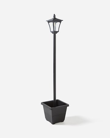 Solar Lamp Post with Planter