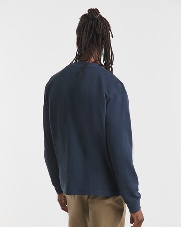 Jersey Cardigan - Navy