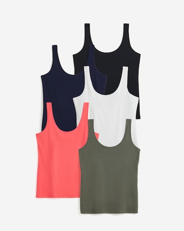 Pure Cotton 5 Pack Vests