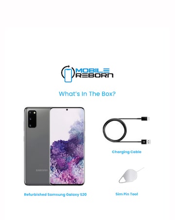 Refurbished Samsung Galaxy S20 128GB - Cosmic Grey (Pristine Condition)