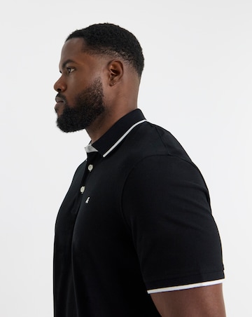 Jack & Jones Premium Paulos Tipped Polo - Black