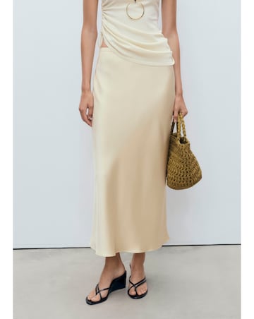 MANGO SATIN SKIRT