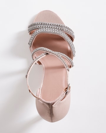 Joanna Hope Glitzy Ankle Strap Sandal E Fit