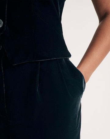 Nobody's Child Black Eli Velvet Wider Leg Trouser