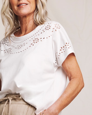 Julipa Cut Out Cotton T-Shirt