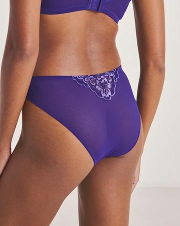 Ann Summers Sexy Lace Planet Two Tone Brazilian Dark Purple